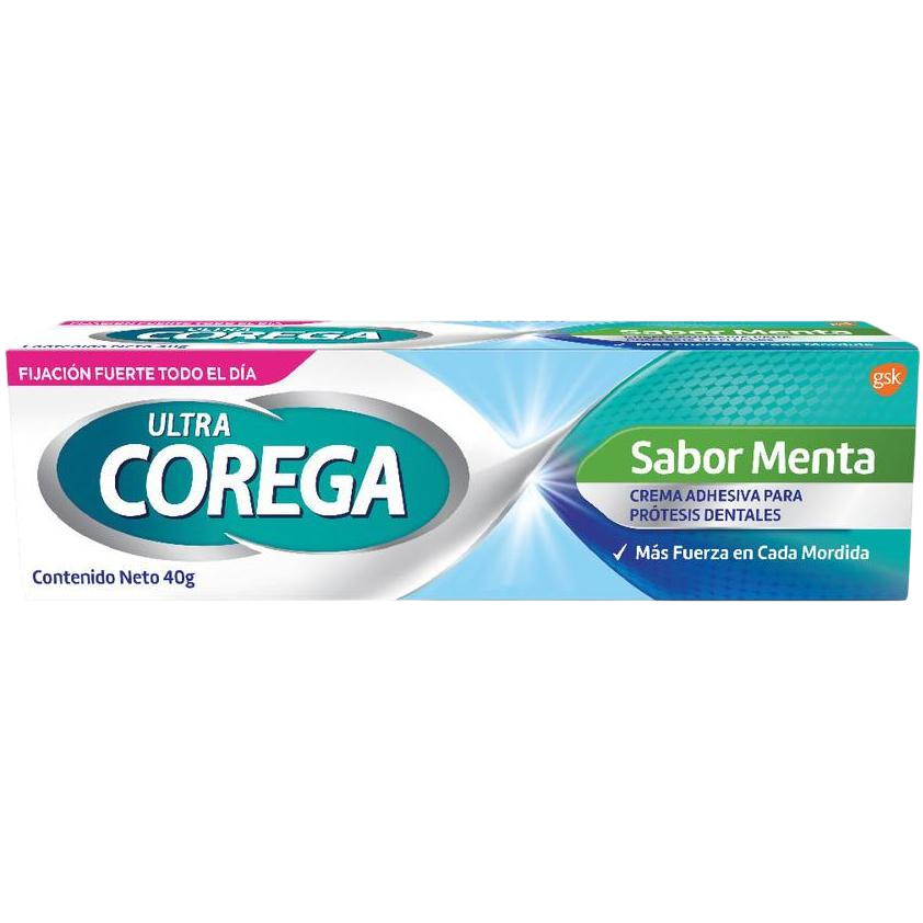 Crema Adhesiva Corega Ultra Sabor Menta 40 g